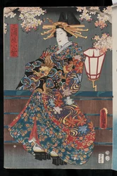 Cortigiana Kabuki, 1855